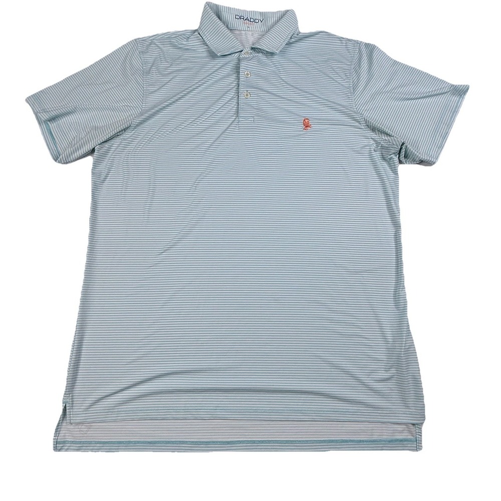 Draddy Sport Jimmy Performance Golf Polo Surf Mens Large Made in USA